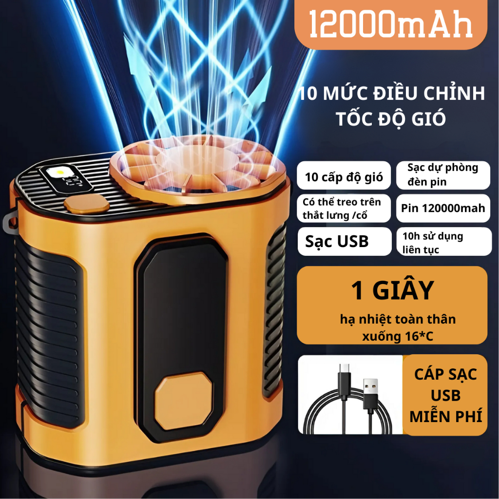 Quạt Mini Đeo Người